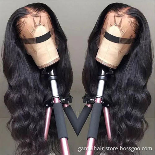 Cheap Body Wave Lace Frontal Wig Raw Brazilian Virgin Afro Human Hair Glueless Hd Full Lace Front Wig For Black Women Vendor
